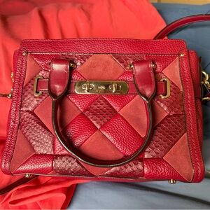Coach Burgundy Swagger Crossbody Carryall